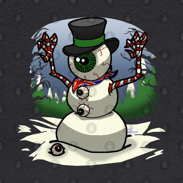 Eyeball Snowman 2 by AJH designs UK